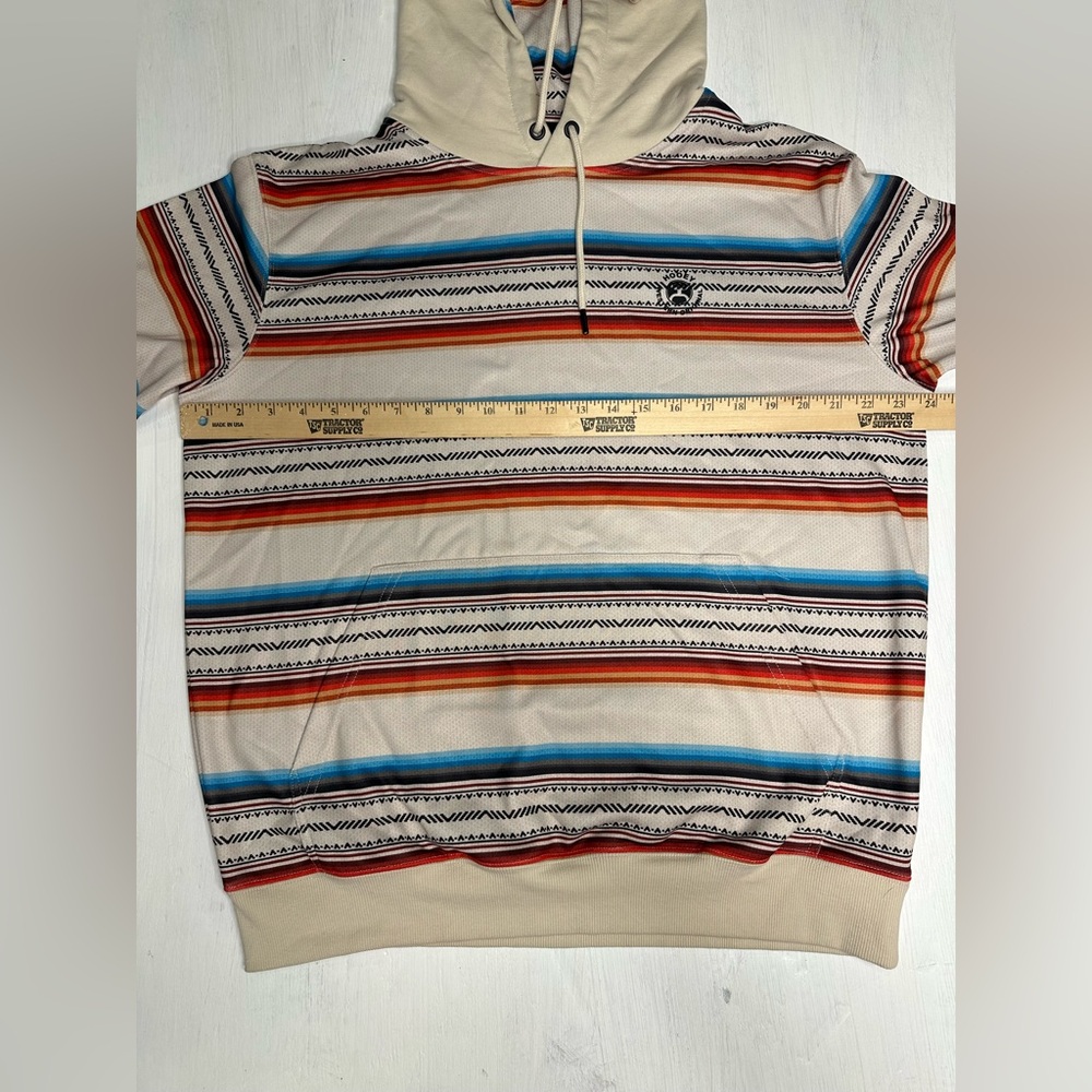Hooey Serape Hoodie • Western Aztec Stripe • Men’s M - Picture 3 of 8